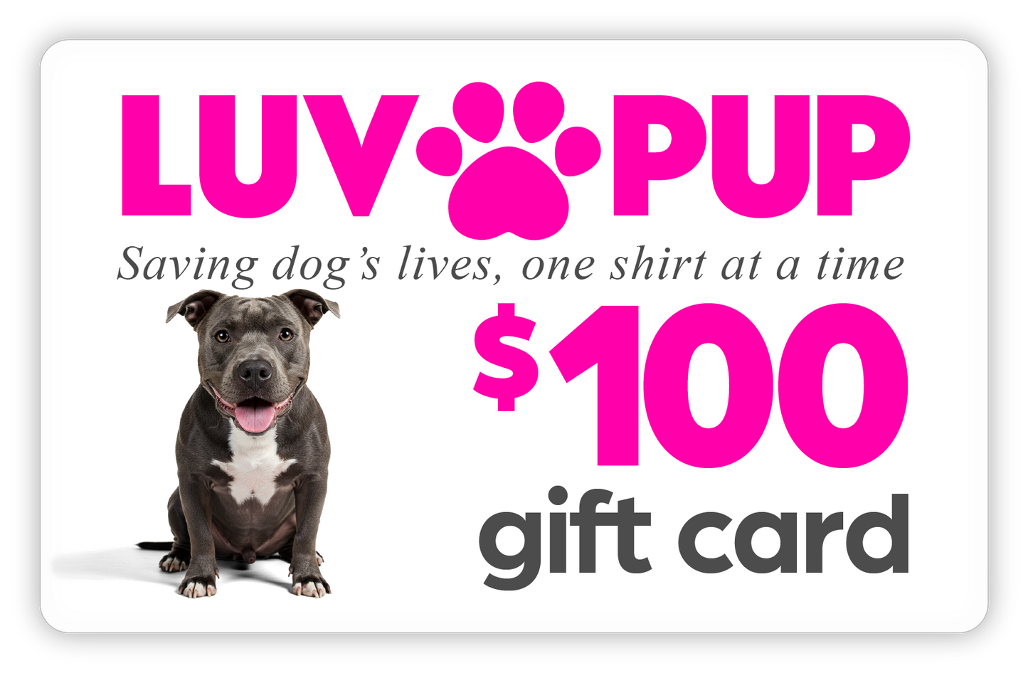 ๐ Luv Pup Gift Card