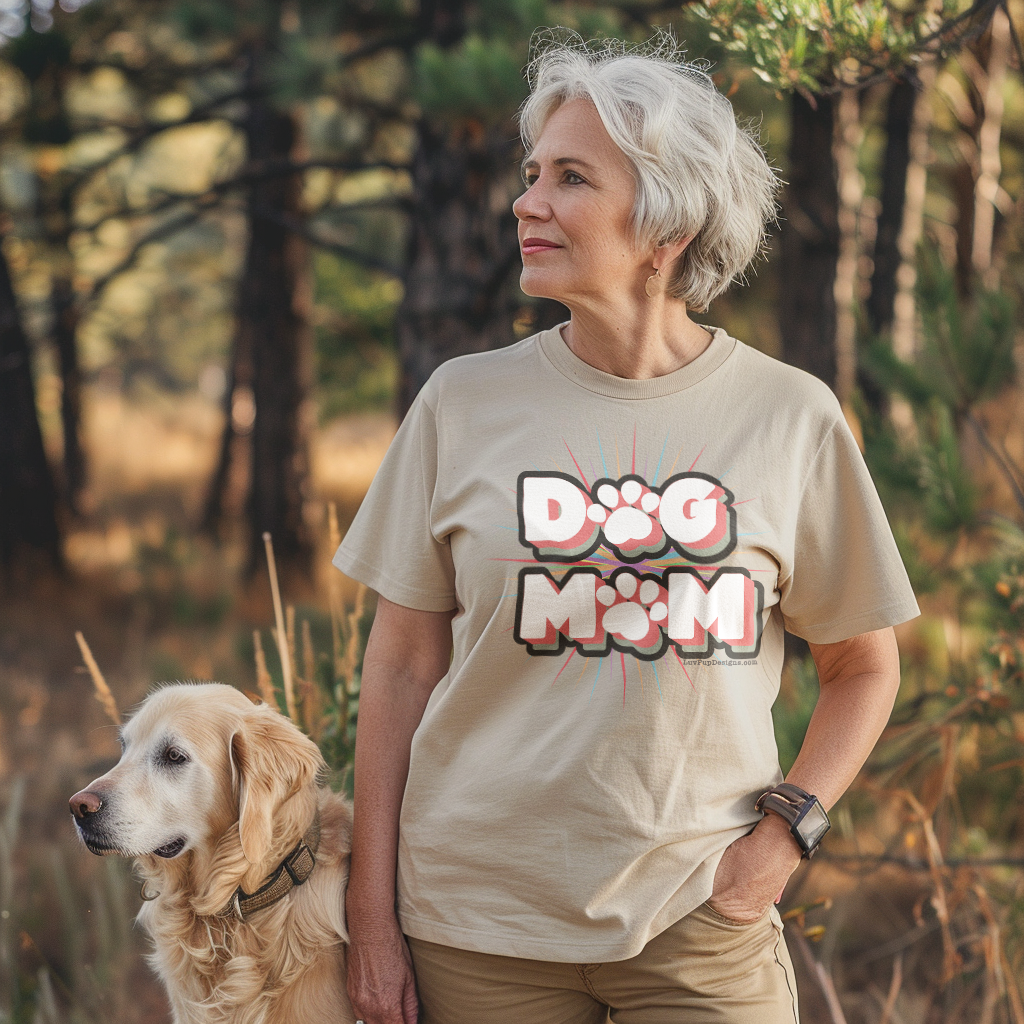 Dog Mom - Retro Style Premium Tee