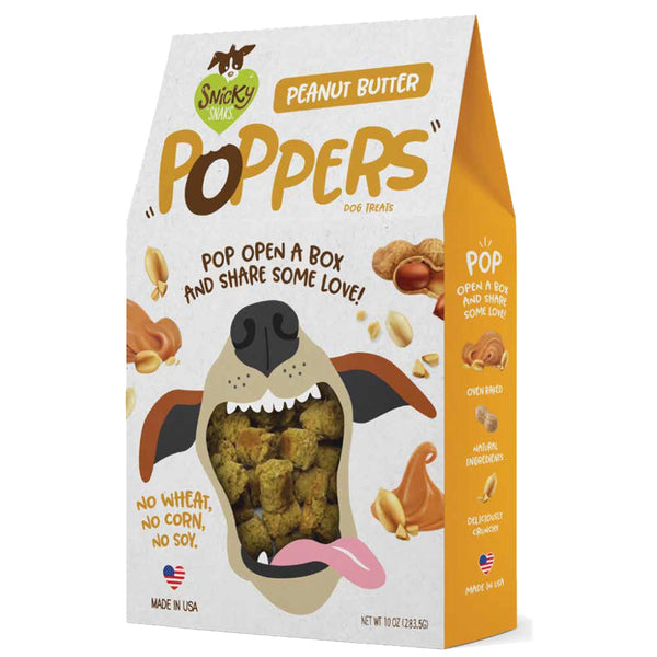 Snicky Snaks Poppers Wholesome Dog Treats - 4 Flavors!