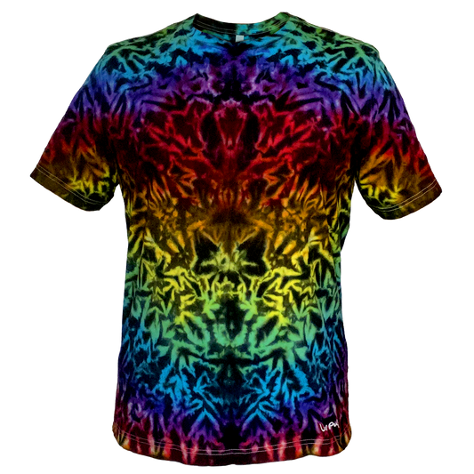Blackout Rainbow Scrunch • Luv Pup Hand Tied & Dyed Premium Tee