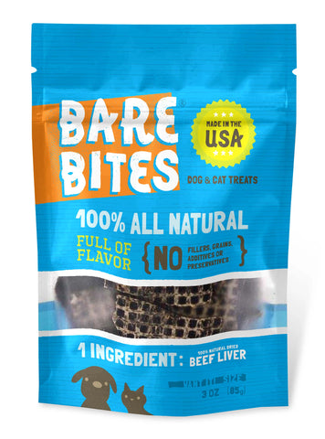 Bare Bites - Beef Liver Treats - 3 oz