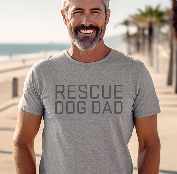 RESCUE DOG DAD Fitted Crew