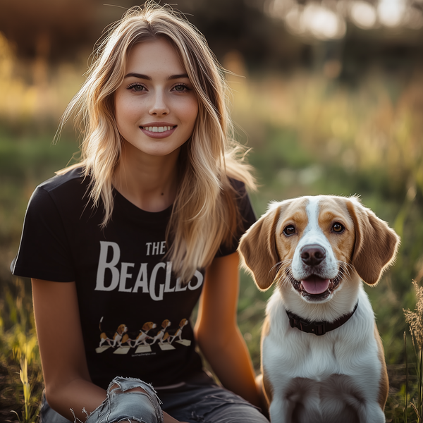 The Beagles Black Unisex T-Shirt