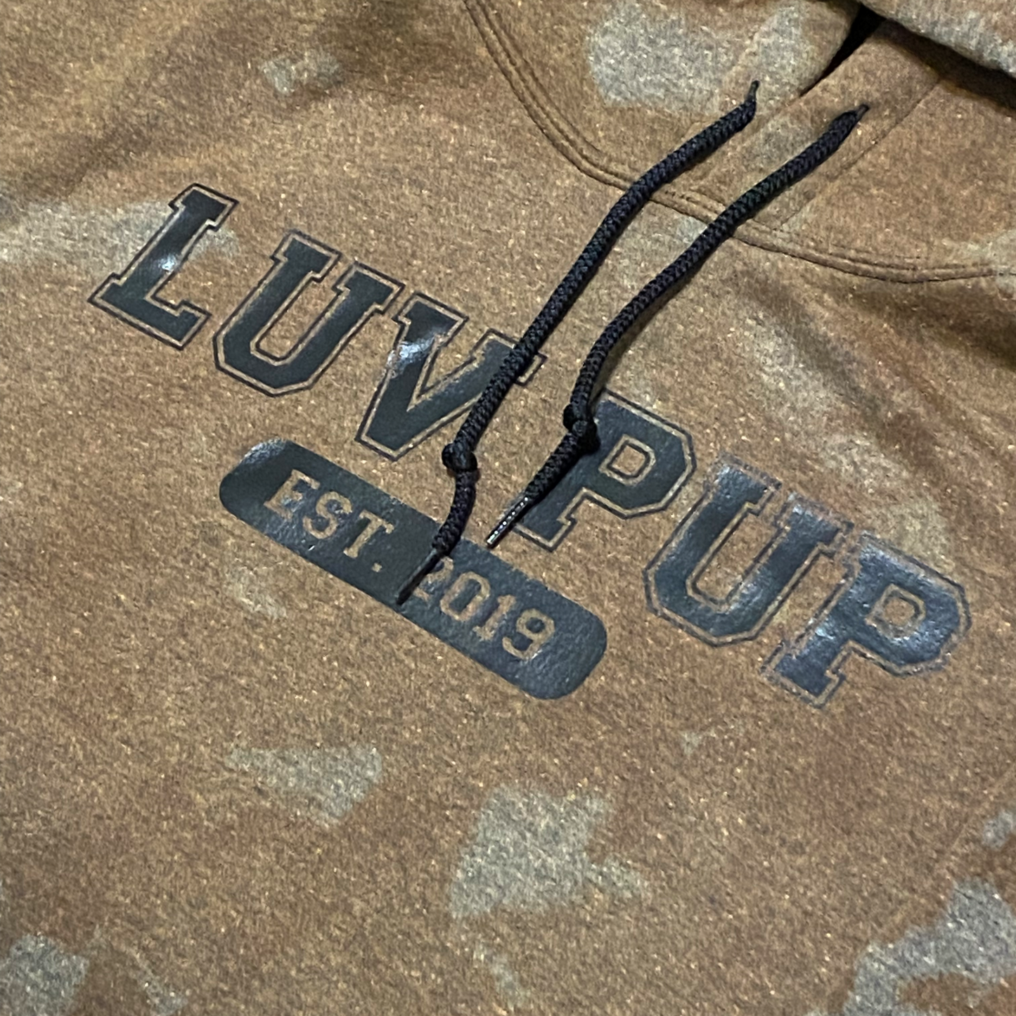 LUV PUP EST. 2019 Double-Reverse Died Hoodie