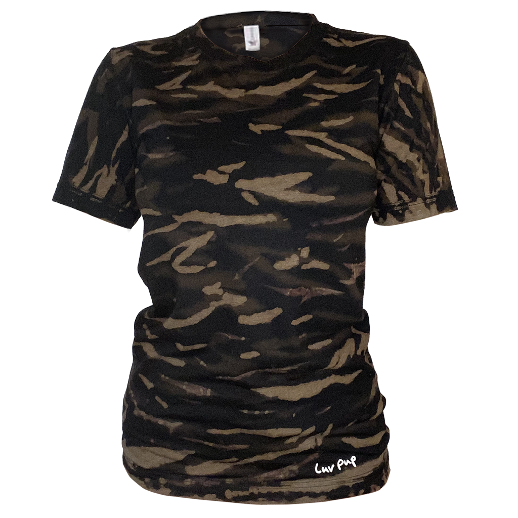 Double-Reverse Black Scrunch Unisex Tee