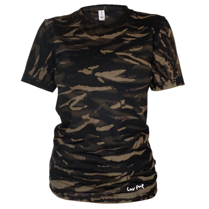 Double-Reverse Black Scrunch Unisex Tee