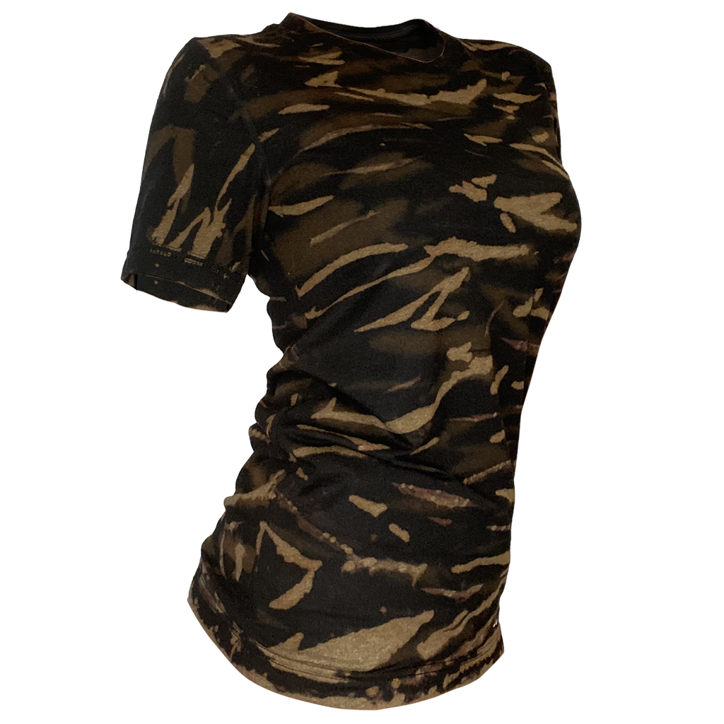 Double-Reverse Black Scrunch Unisex Tee