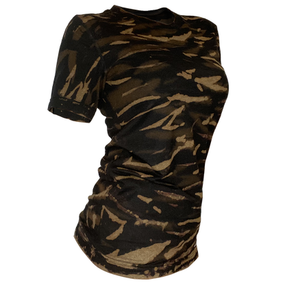 Double-Reverse Black Scrunch Unisex Tee