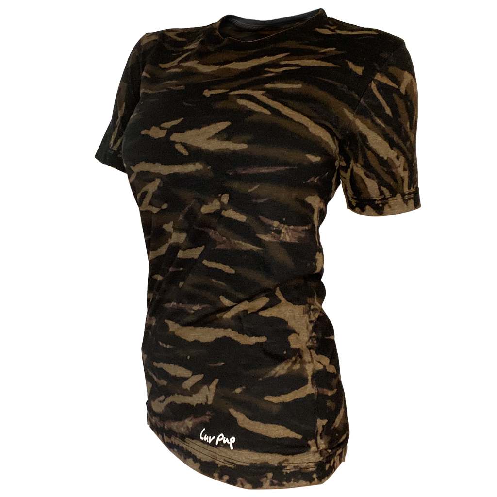 Double-Reverse Black Scrunch Unisex Tee