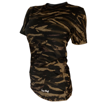 Double-Reverse Black Scrunch Unisex Tee