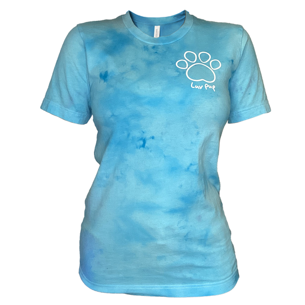 Luv Pup Turquoise Scrunch Unisex Tee